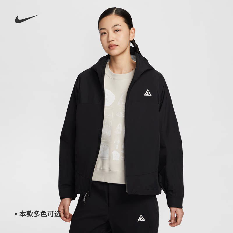 耐克女子户外拒水防风冲锋衣外套