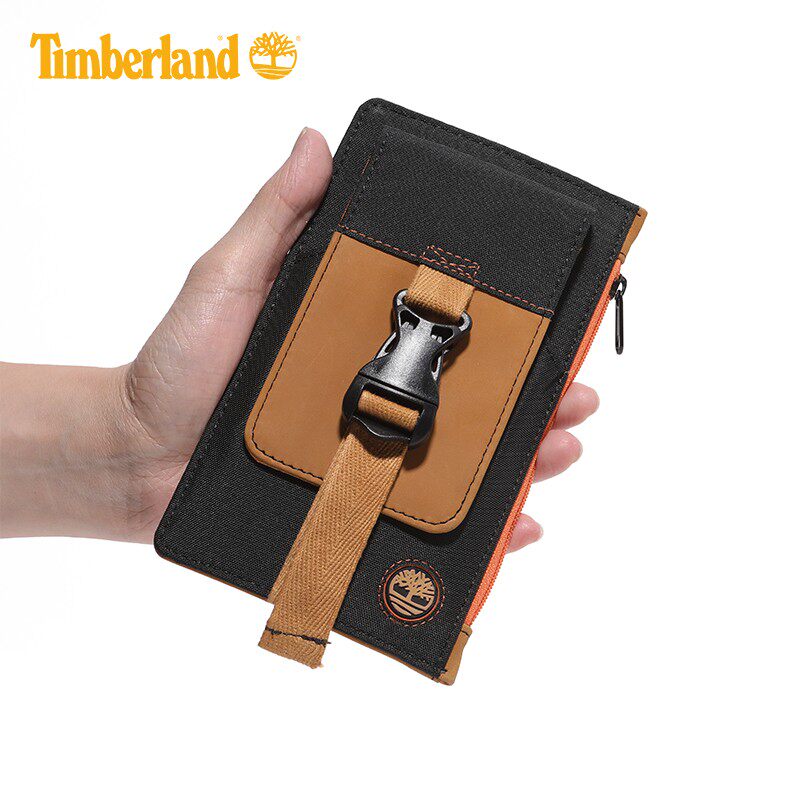 【1折清仓特价】Timberland添柏岚男女牛皮革手机袋零钱包A1DXY
