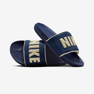 NIKE耐克男款一字拖OFFCOURT复古简约舒适轻便运动休闲拖鞋BQ4639