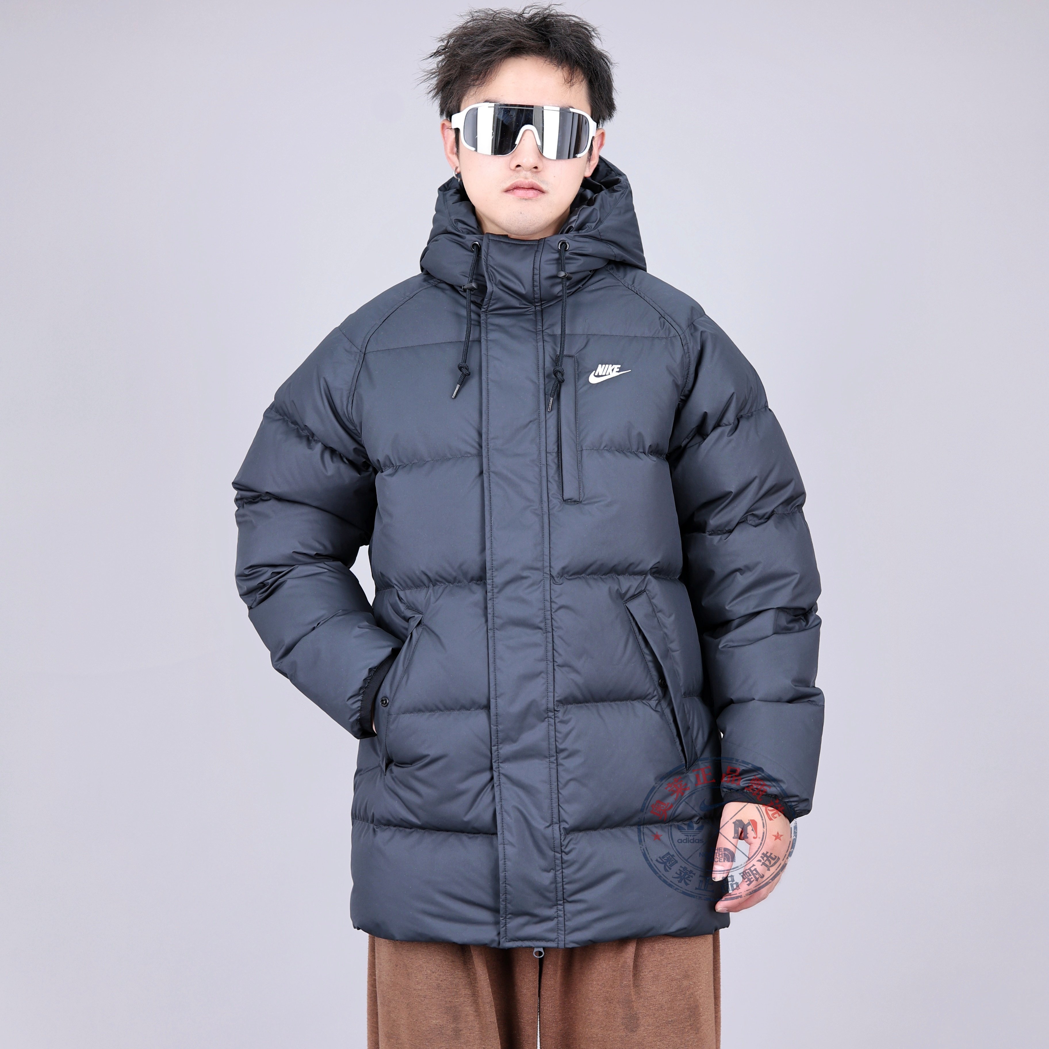 NIKE耐克25秋冬新款THERMA-FIT男子中长款拒水650蓬羽绒服IB2974