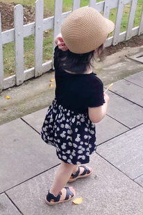 女大童洋氣夏裝 裙 碎花褲 女童短褲 子兒童寬松裙褲 褲 夏外穿薄款 新款