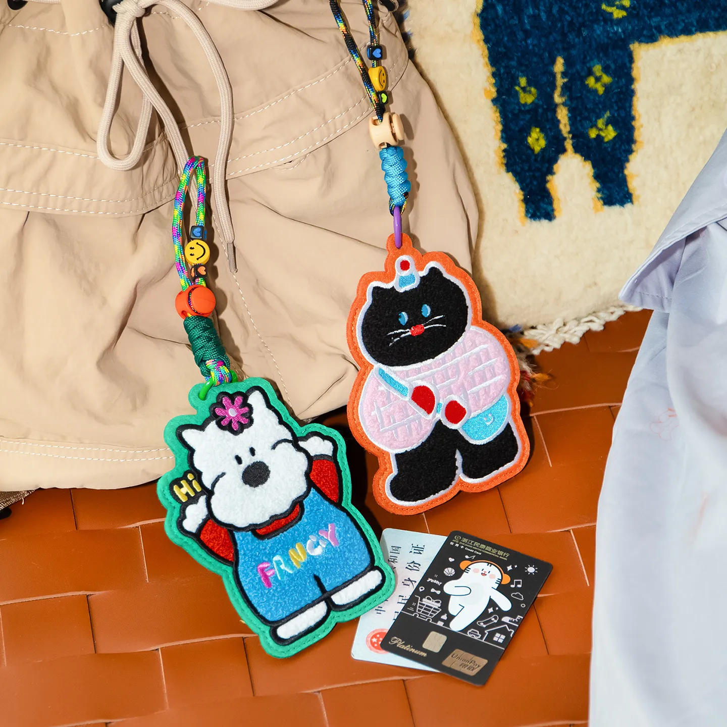 卡套挂包校园卡公交卡门禁卡保护套工牌防丢钥匙扣书包挂件装饰用