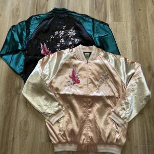 东洋原宿SUKAJYAN 虎柄刺绣传统横须贺 美式Vintage 男女棒球夹克