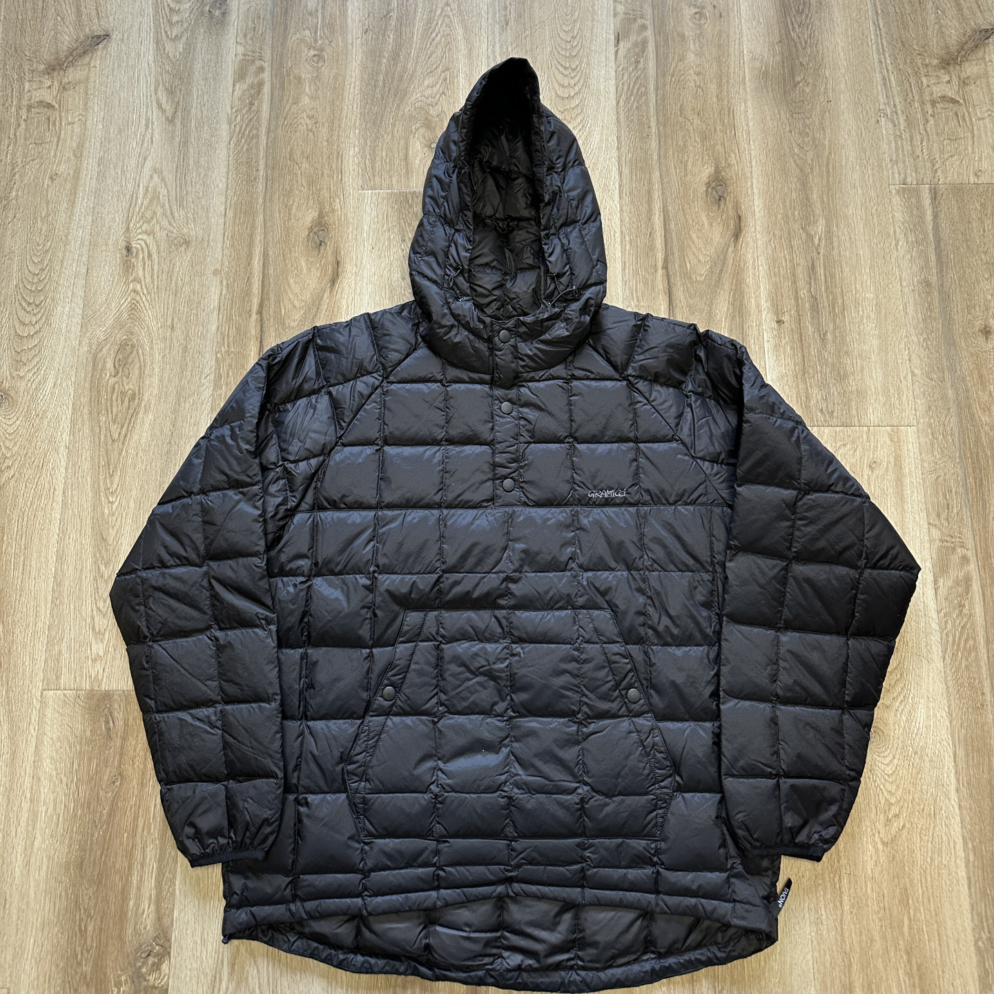 复古户外绗缝内胆款羽绒服