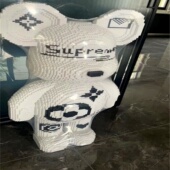 PVC热收缩筒膜网红暴力熊乐高积木防尘拼装 固定防潮吹风机热缩膜