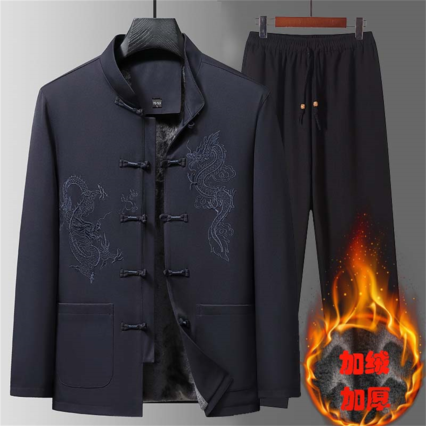 冬季新款男士中老年人唐装