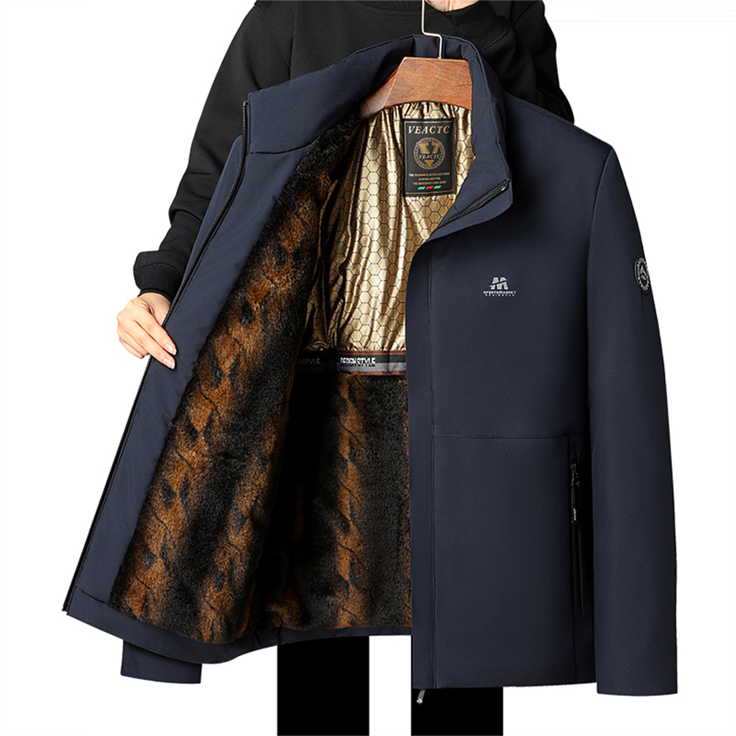 中老年人男士冬季棉衣外套