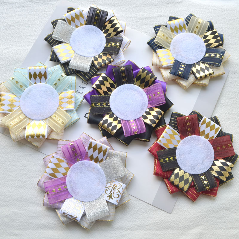 三色配日韩纯手工原创吧唧托动漫二次元订制勋章徽章托痛包装饰扣