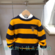 walk KIDS童装 正品 Polo 25秋冬新款 男童条纹圆领毛衣MARW532C0482