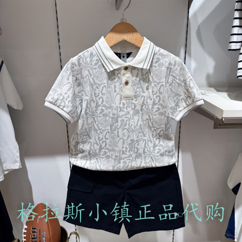 Polowalk童装夏男童翻领短袖T恤