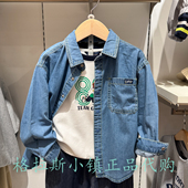 walk KIDS童装 专柜正品 Polo 26春款 男童翻领休闲衬衣BVVW612E0011