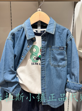 Polo walk KIDS童装专柜正品26春款男童翻领休闲衬衣BVVW612E0011