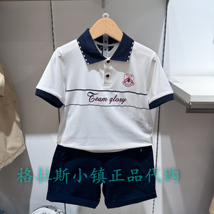 专柜正品 26年夏男童翻领休闲T恤BVTW622F0521 KIDS童装 Polowalk