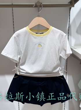 Polo walk KIDS童装专柜正品26夏款女童圆领短袖T恤CH1W625F0201