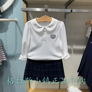 女童熊寶棉娃娃領(lǐng)長袖 PawinPaw童裝 專柜正品 25秋款 T恤PCLWF3822M