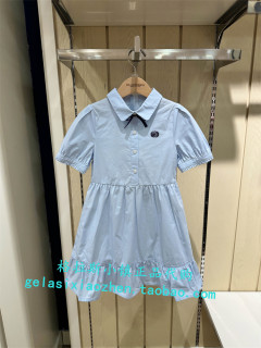 Elandkids衣恋童装专柜正品24年春夏款女童学院风连衣裙OWE2321A