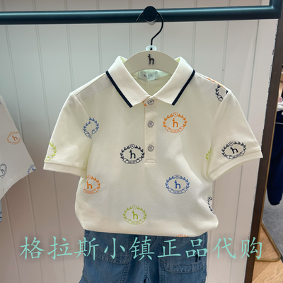 哈吉斯童装夏款男童休闲POLO衫