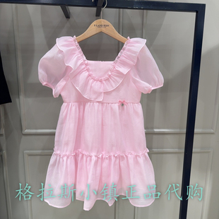 专柜正品 Elandkids衣恋童装 24年夏新款 女童公主连衣裙OWE2527O