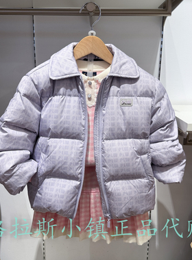Polo walk KIDS童装正品25冬女童鸭绒翻领保暖羽绒服CP6W544K0011