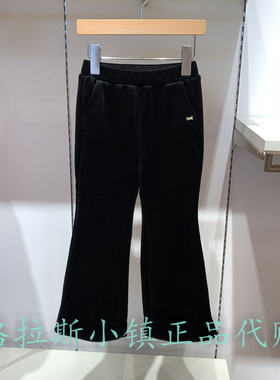 Polo walk KIDS童装专柜正品25冬款女童加绒微喇长裤B61W537A0051