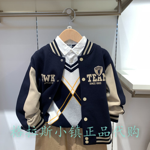 Polowalk童装正品男童棒球外套