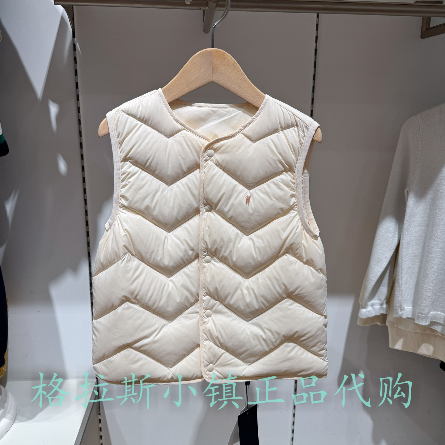 Polowalk童装冬男女童羽绒马甲