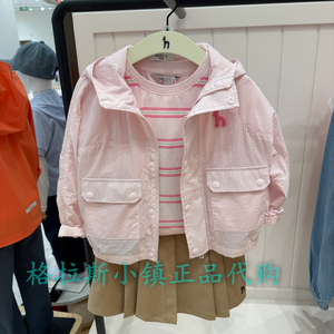 hazzys哈吉斯童装春女童防晒外套