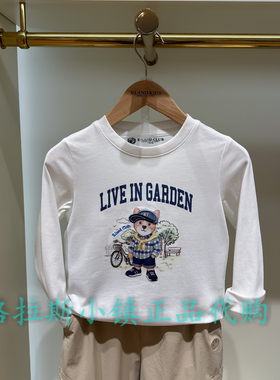 Elandkids衣恋童装专柜正品26夏款男童卡通圆领长袖T恤EKLAG2302B