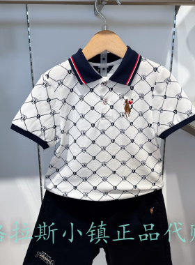 Polo walk KIDS童装专柜正品26夏款男童满印翻领T恤CH1W622F0431