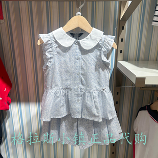 Polo walk KIDS童装专柜正品26夏款女童碎花休闲衬衣B61W625G0021
