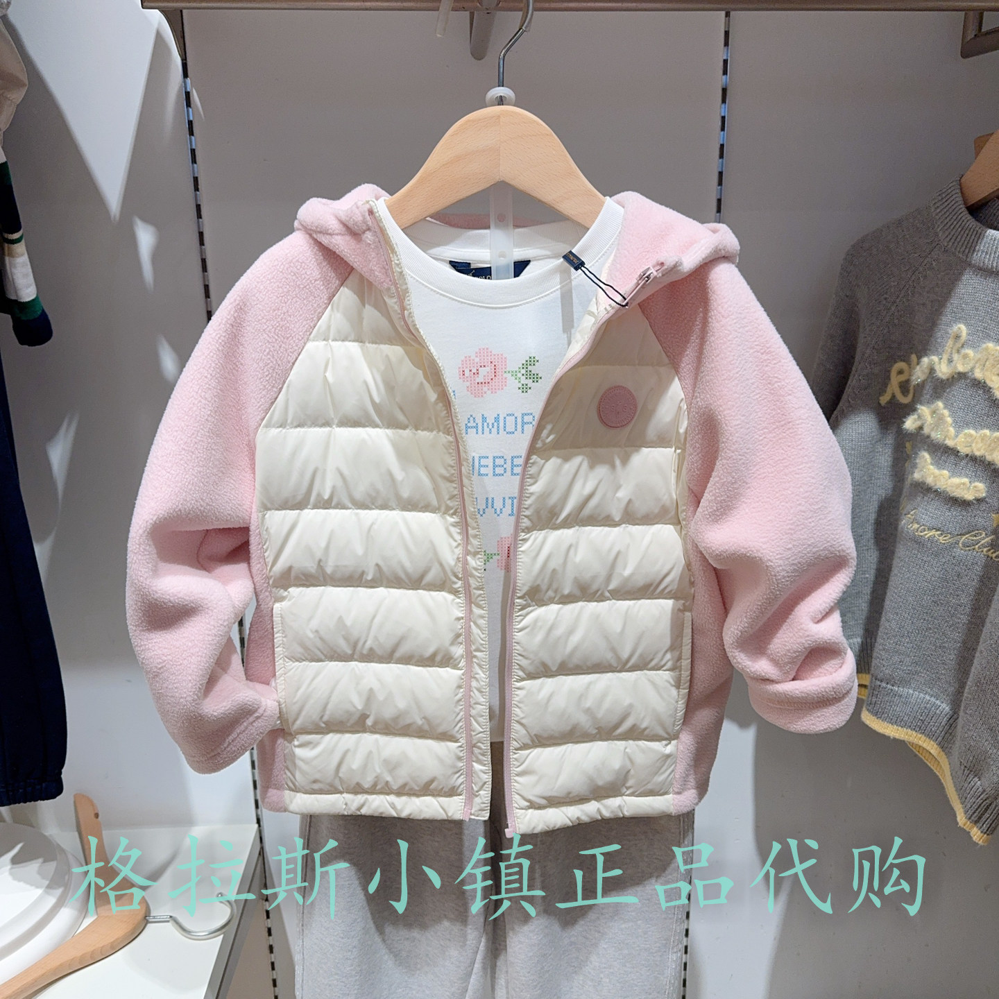 Polowalk童装冬女童连帽羽绒服