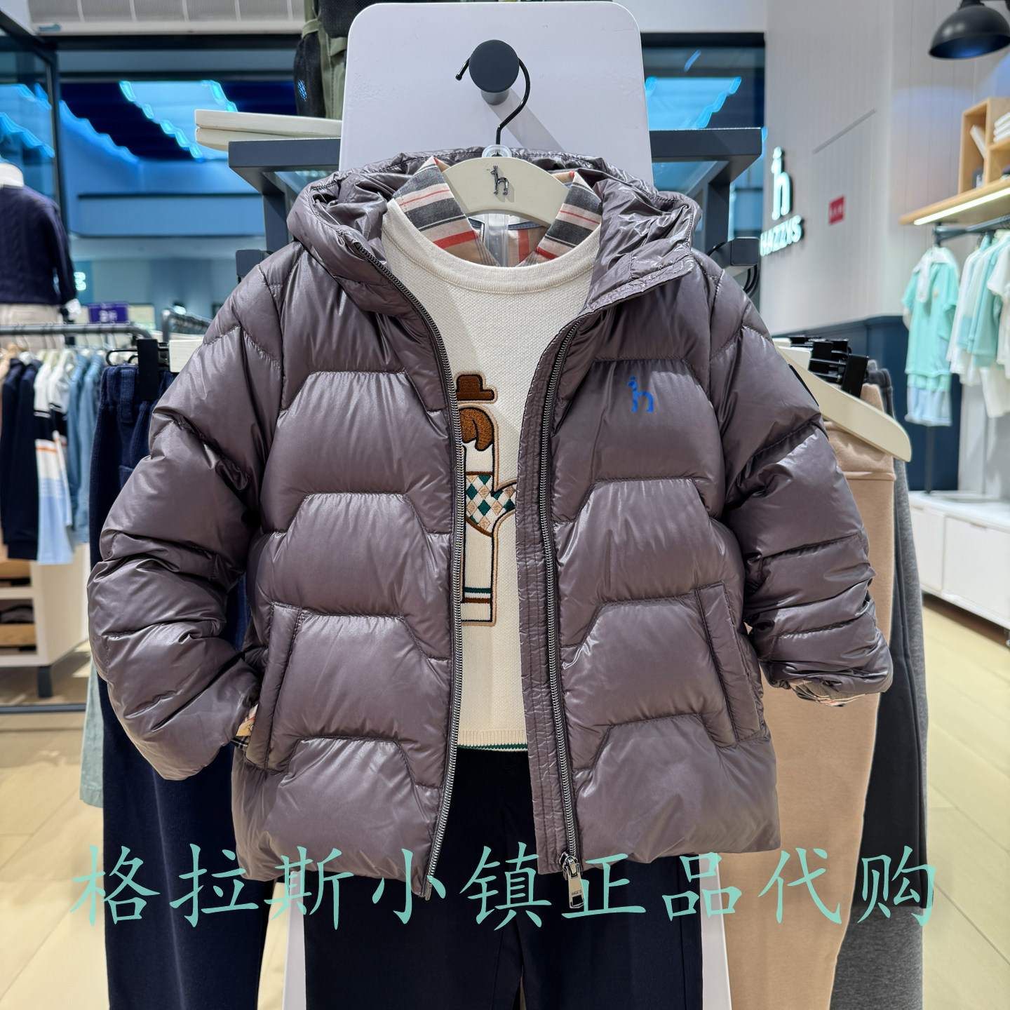 90%鹅绒哈吉斯童装冬儿童羽绒服