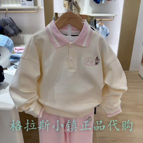 TeenieWeenie童装秋女童翻领卫衣