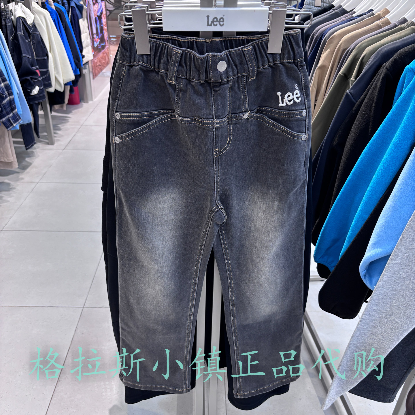 LeeKids童装冬女童薄绒牛仔裤