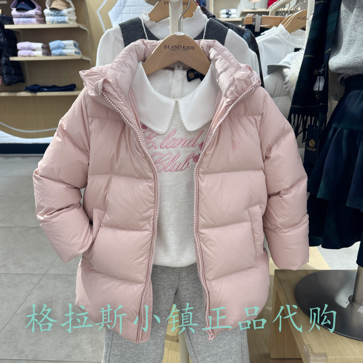衣恋童装正品冬女童蓄热羽绒服