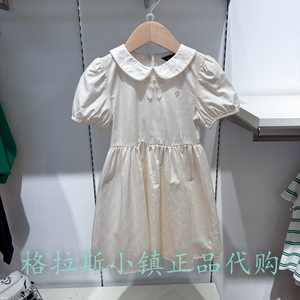 Polowalk童装夏女童娃娃领连衣裙