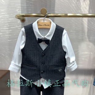 chocolat巧克力童装专柜正品25秋冬款男童简约西装马甲CIVMF4911A