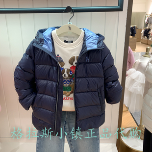 男童休闲羽绒服HZTDBD01CR070 2025冬款 hazzys哈吉斯童装 国内代购