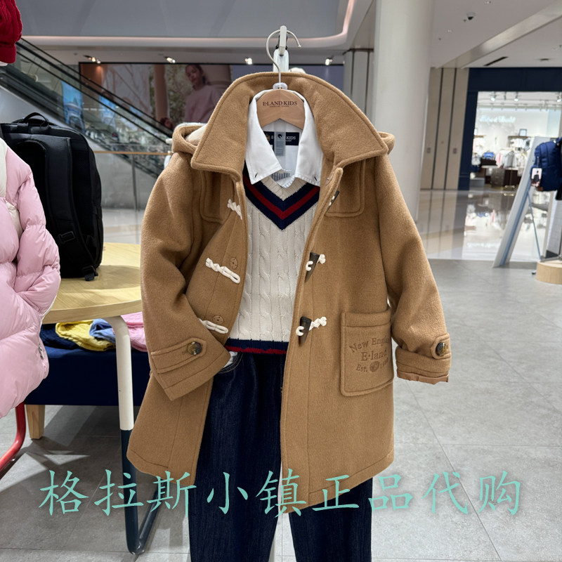 衣恋童装正品24年冬款男童呢大衣