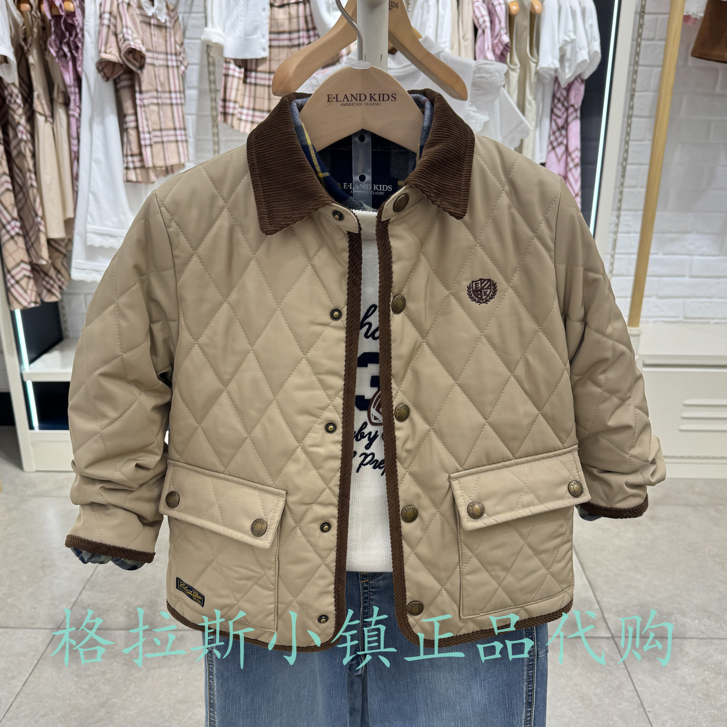 衣恋童装正品冬男童三防棉服外套
