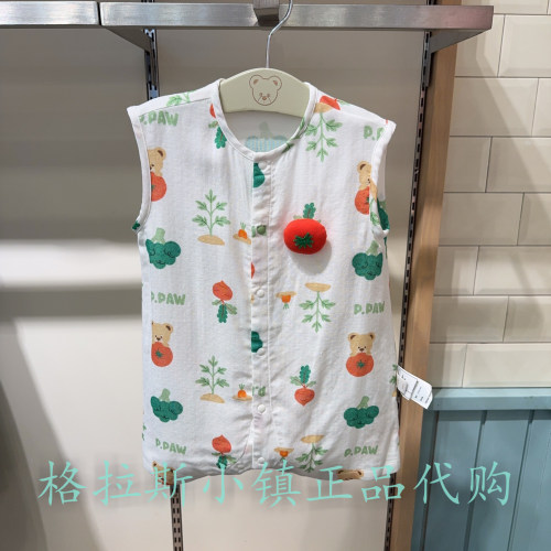 PawinPaw婴童夏男女宝满印连体服