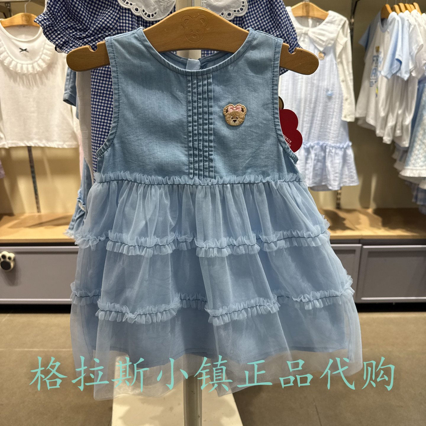 PawinPaw婴童夏款女宝牛仔连衣裙