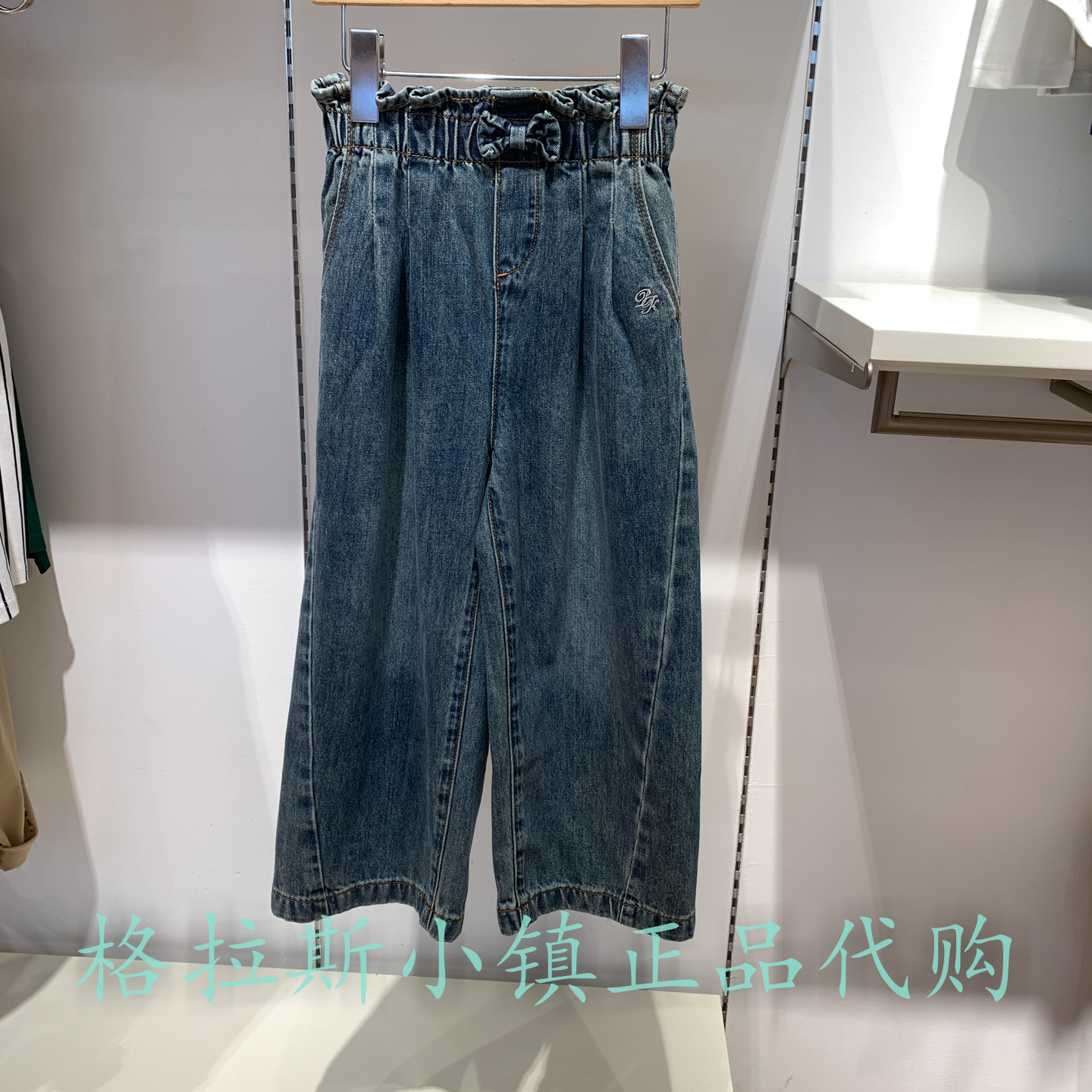 Polowalk正品女童宽松牛仔裤
