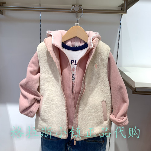 Polowalk童装正品女童摇粒绒马甲