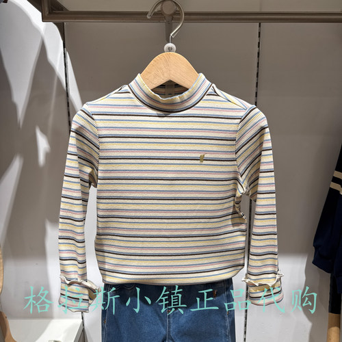 Polowalk童装秋女童半高领T恤
