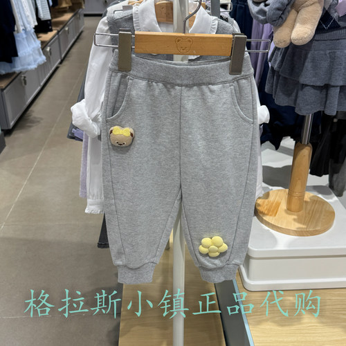 PawinPaw童装女宝纯棉卫裤休闲裤