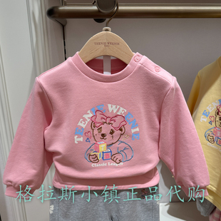 TeenieWeenie婴童专柜正品25春新款女宝圆领卡通卫衣T0MW251257A