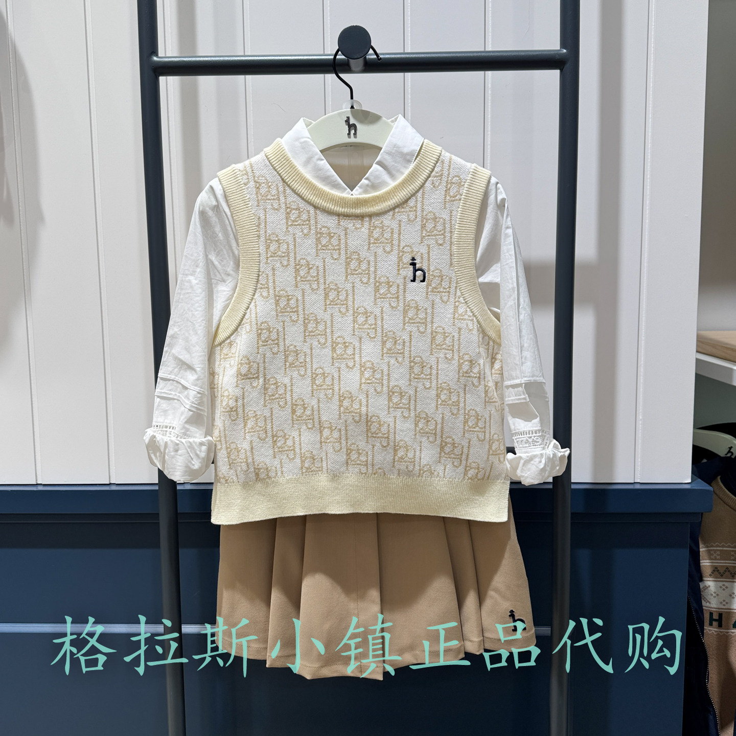 特价hazzys哈吉斯童装国内代购春款女童马甲背心HZRCGD49CF040