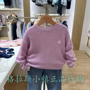 纯山羊绒TeenieWeenie童装正品25冬款男女童柔软毛衣TKKW254T92B