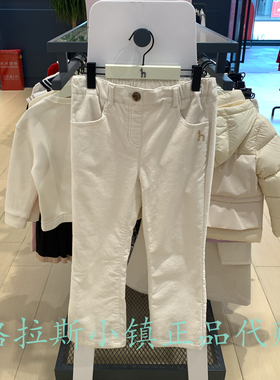 hazzys哈吉斯童装国内代购2025冬新款女童加绒休闲裤HTW11PL56MIV